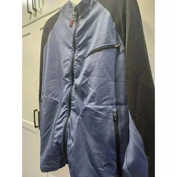 Wolverine Jacket Mens Medium Blue Black Long Sleeve Full Zipper Pockets - Picture 3 of 8